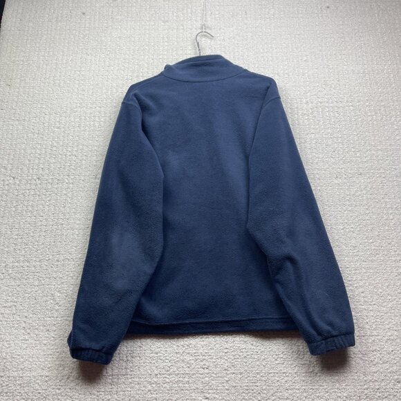 Columbia Navy Blue Polar Fleece Full Zip Jacket Men M Outdoor Hiking Winter Ski - Picture 9 of 11